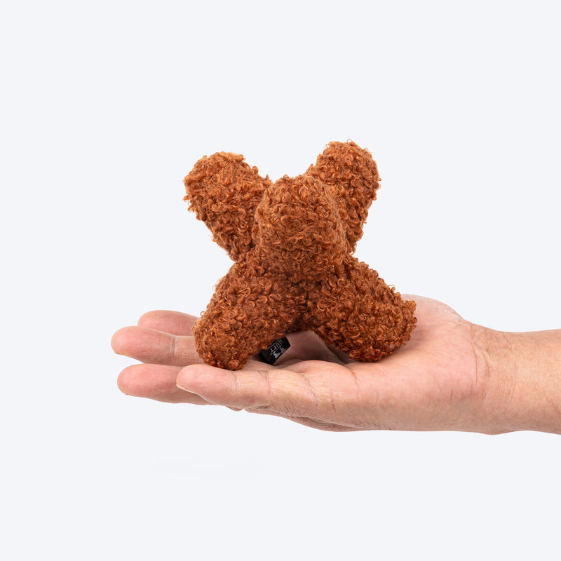 HUFT Super Star Plush Toy For Dog - Brown - Heads Up For Tails