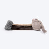 HUFT Tuggie Piggie Plush Toy For Dog - Grey - Heads Up For Tails