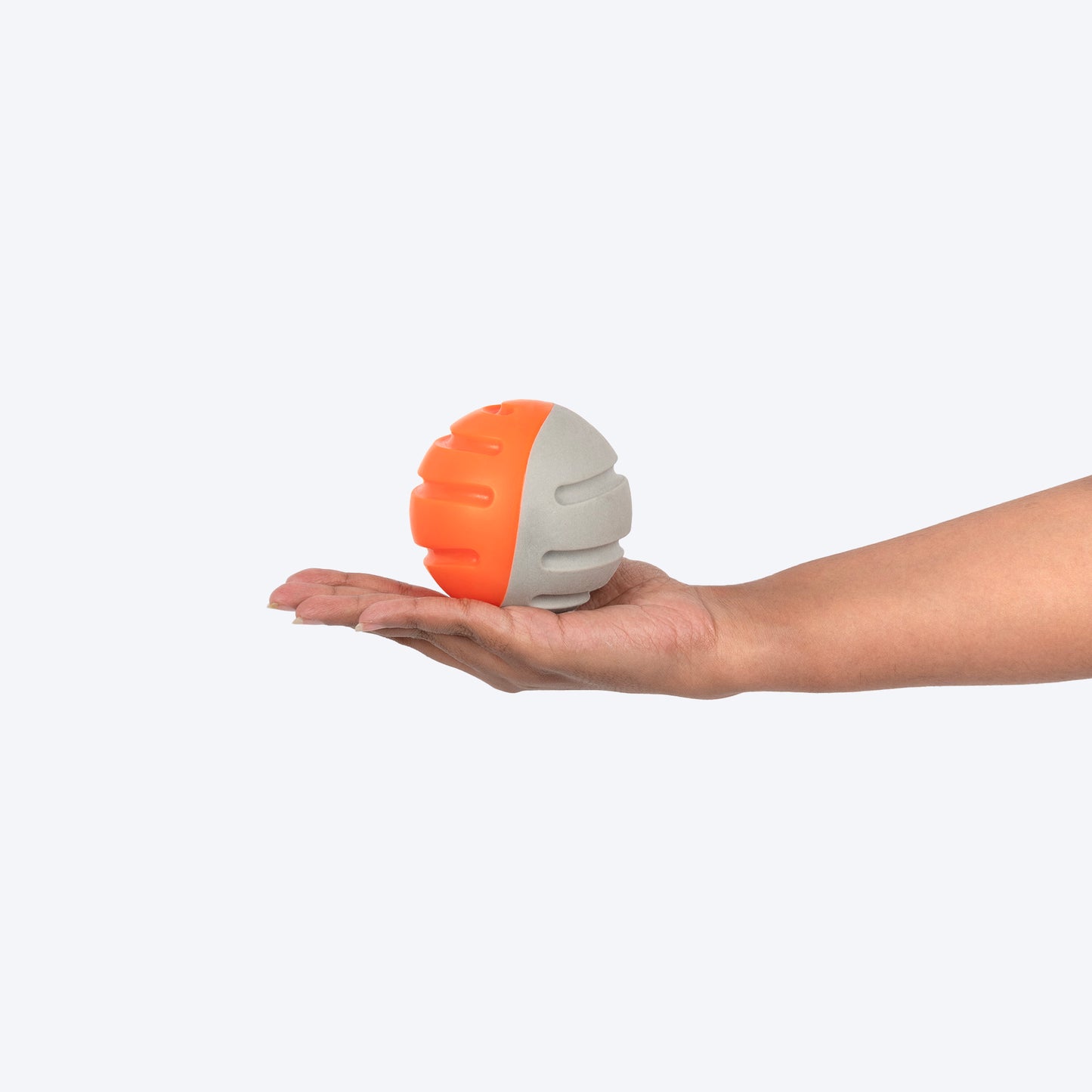 Dash Dog Double Trouble Ball For Dog - Orange & Grey