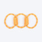 TLC Tug Trio Rope Toy For Dog - Yellow & Orange - Heads Up For Tails