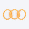 TLC Tug Trio Rope Toy For Dog - Yellow & Orange - Heads Up For Tails