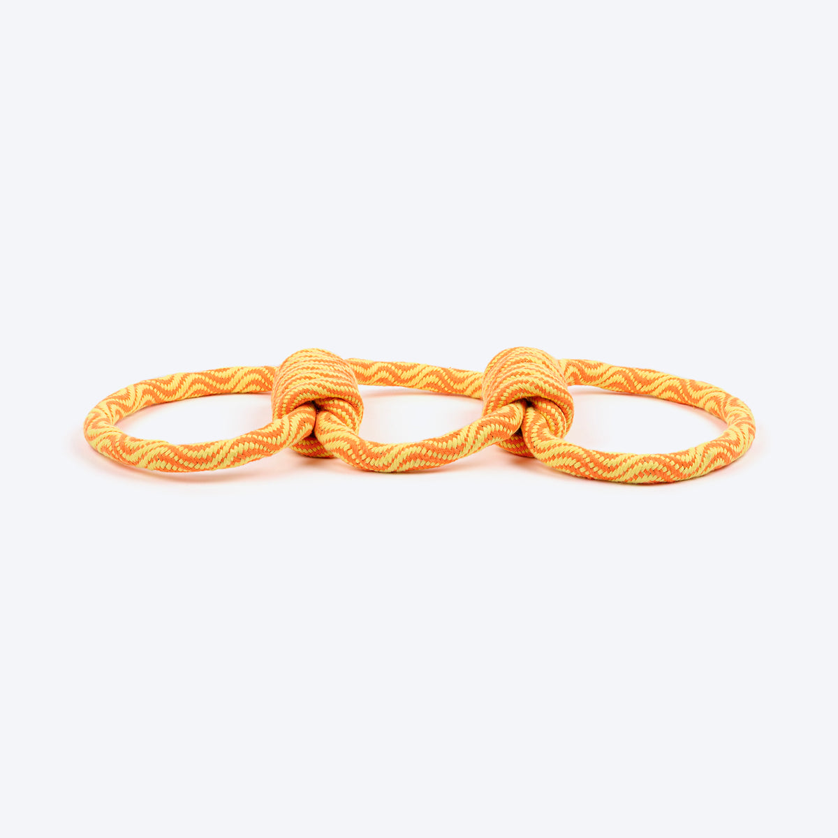 TLC Tug Trio Rope Toy For Dog - Yellow & Orange - Heads Up For Tails