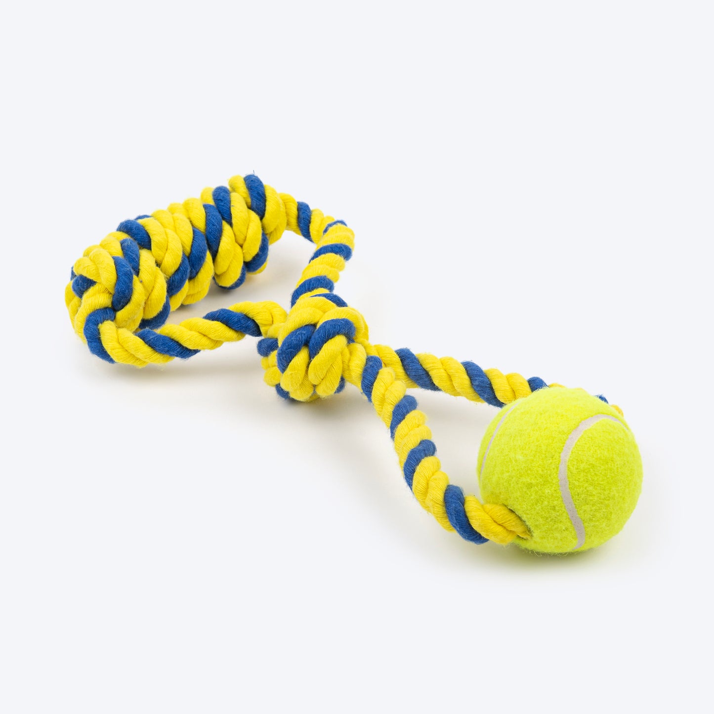 TLC Rope Ranger Rope Toy For Dog - Yellow & Blue