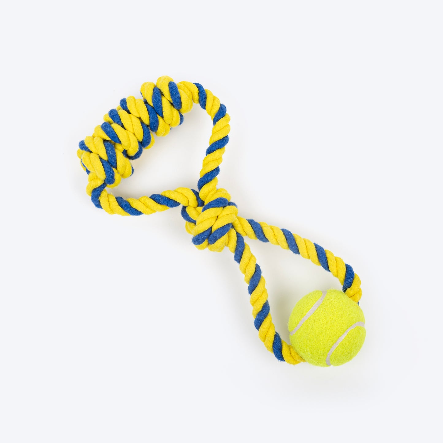 TLC Rope Ranger Rope Toy For Dog - Yellow & Blue