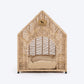 HUFT Furry Fort Hut With Cushion For Cat - Beige