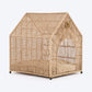 HUFT Furry Fort Hut With Cushion For Cat - Beige