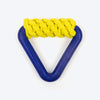 TLC Knotty Tail Chew Toy For Dog - Yellow & Blue - Heads Up For Tails