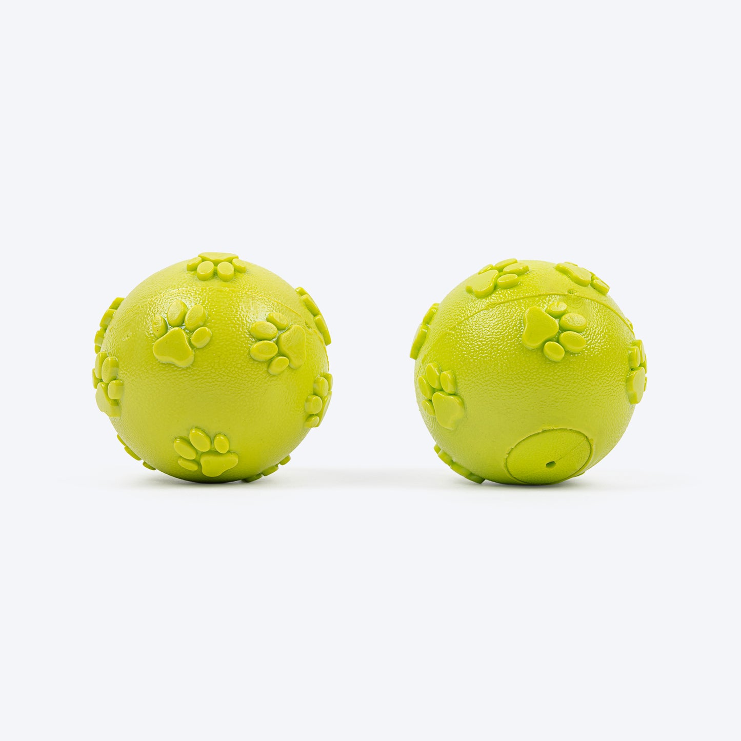 TLC Squeaky Ball Toy For Dog - Light Green - Set Of 2