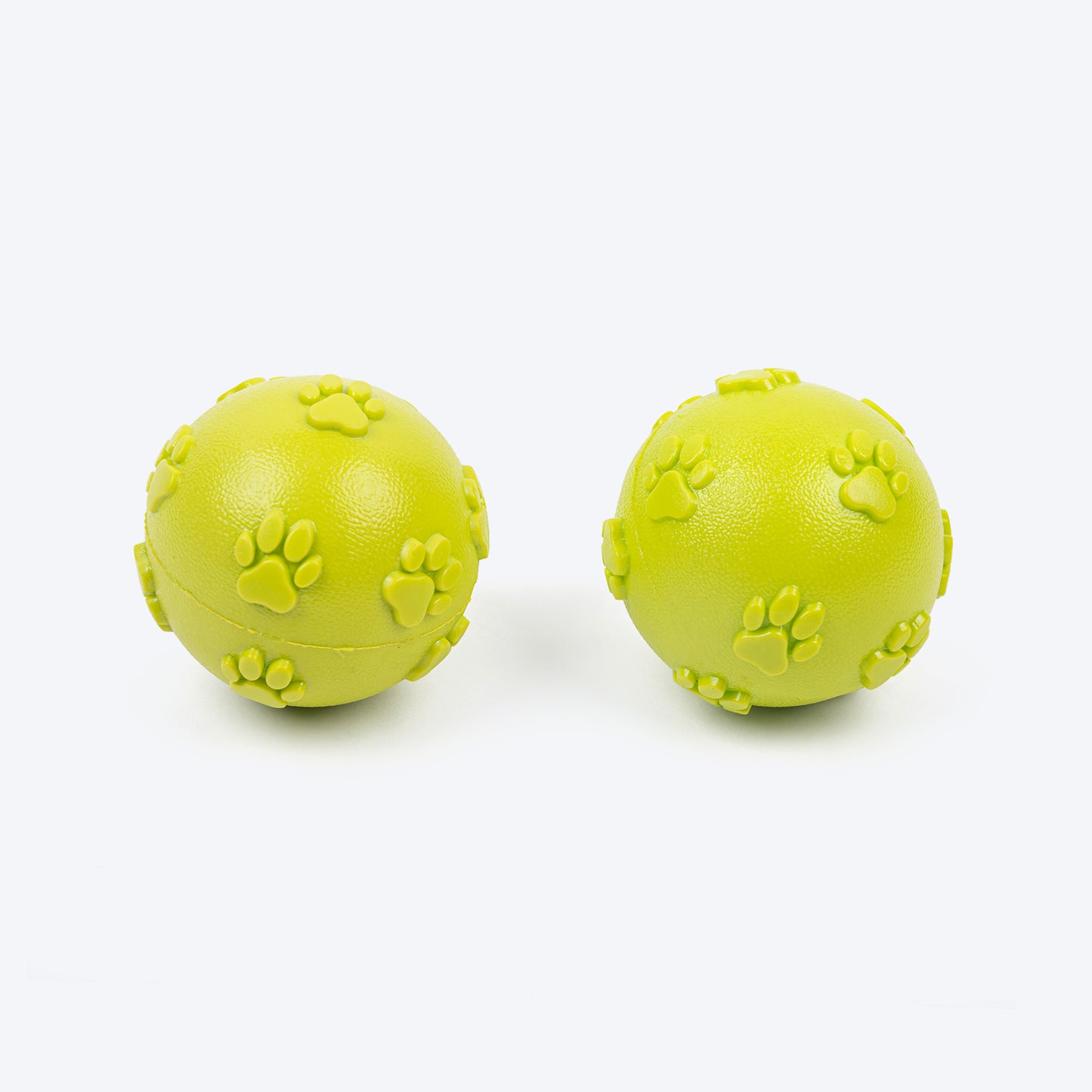 TLC Squeaky Ball Toy For Dog - Light Green - Set Of 2