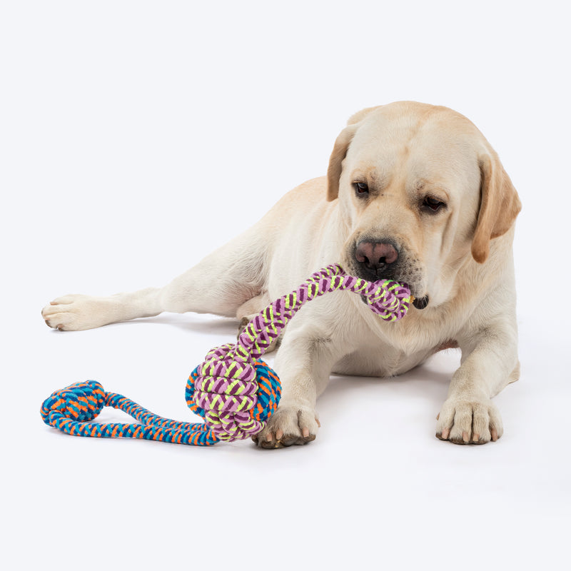 HUFT Tuggables Tug Tornado Rope Toy For Dog - Multicolor - Heads Up For Tails