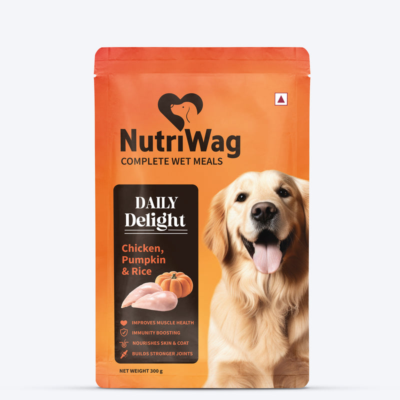 NutriWag Balanced Meals With Chicken, Rice & Pumpkin For Dog - 300g - Heads Up For Tails