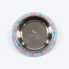 HUFT Summer Bloom Printed Melamine Bowl With Steel Insert For Dog - Blue - Heads Up For Tails