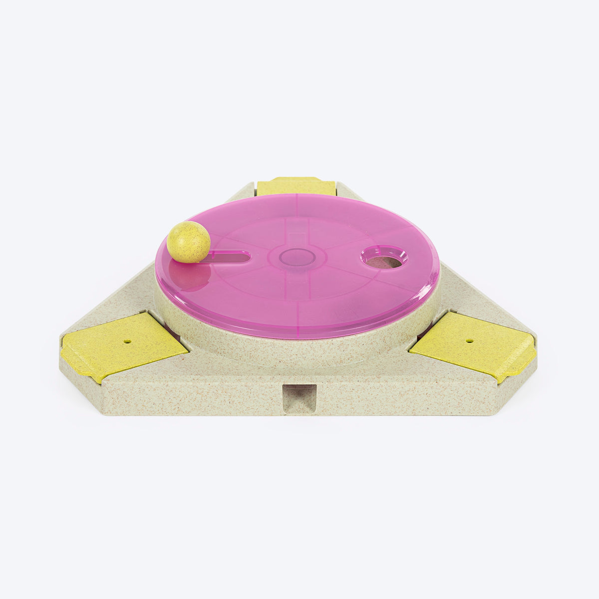 HUFT Triangle Toss Interactive Toy For Dog - Pink - Heads Up For Tails