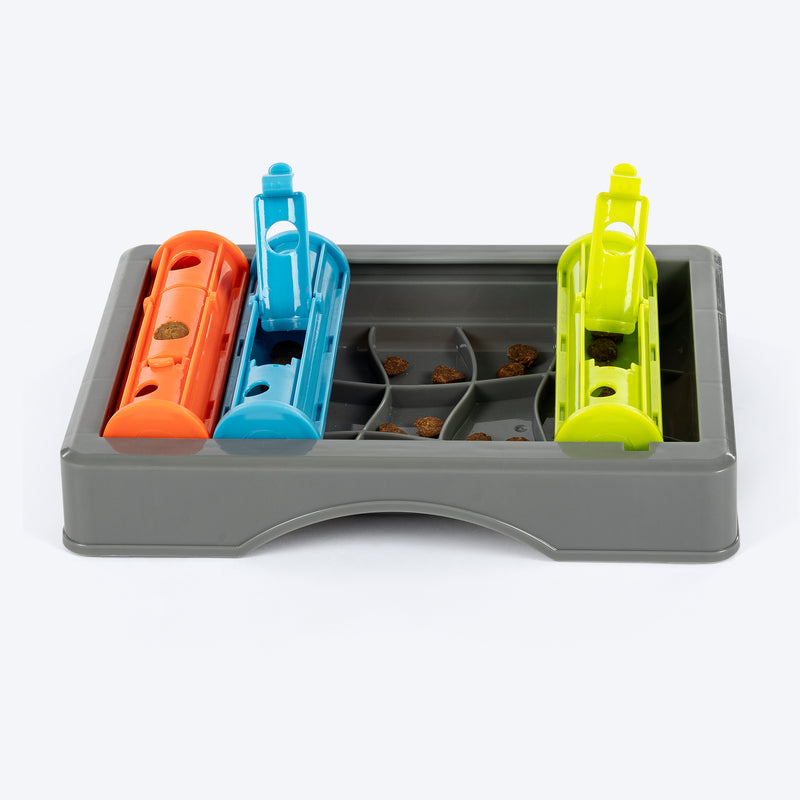 HUFT Slide & Seek Puzzle Interactive Toy For Dog - Multicolor - Heads Up For Tails