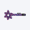 HUFT Heartpop Printed Bow Tie With Strap For Dog - Blue - Heads Up For Tails