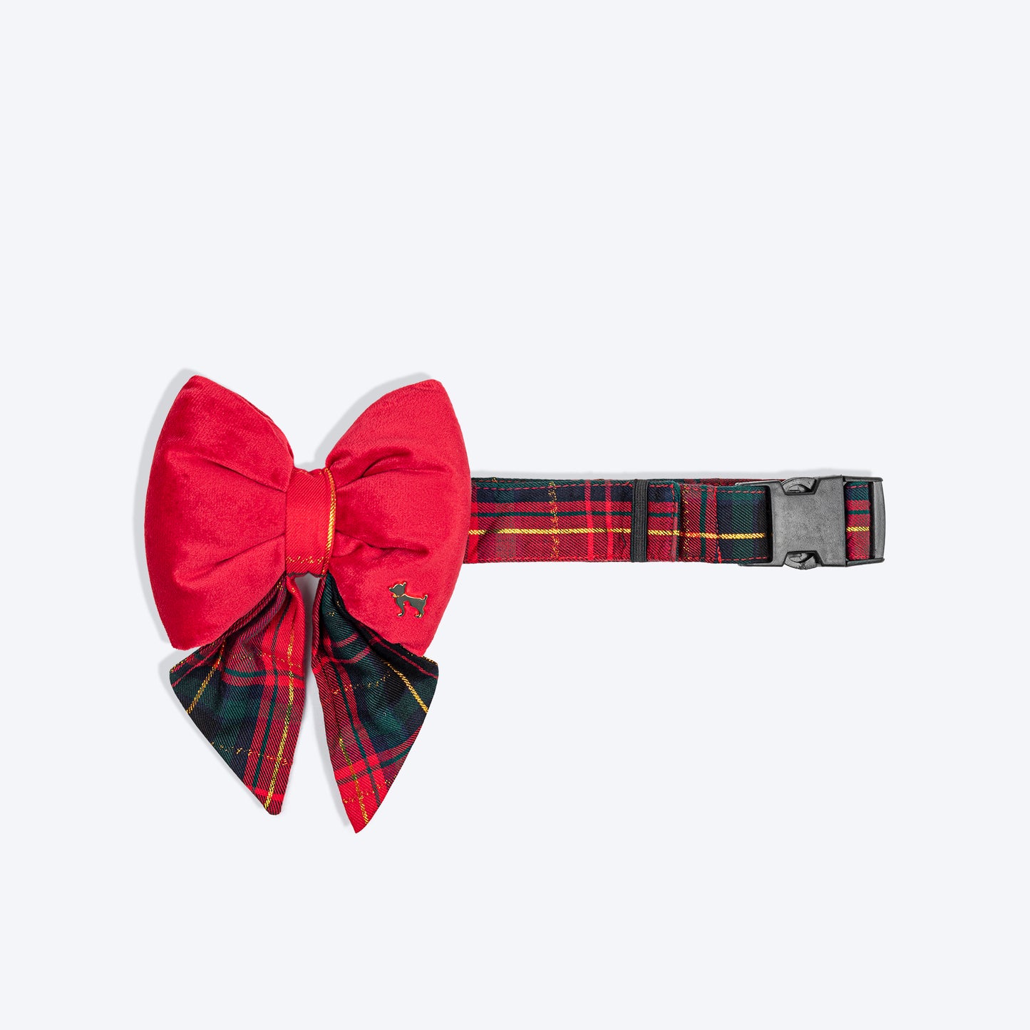 HUFT Merry Paws Bow Tie With Strap For Dog - Red