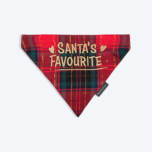 HUFT Santa's Favourite Bandana For Dog - Red