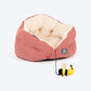 HUFT Purrfect Perch Bed With A Bumble Bee Toy For Cat & Puppy - Red & Blush Pink