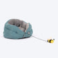 HUFT Purrfect Perch Bed With A Bumble Bee Toy For Cat & Puppy - Grey & Sea Green - Heads Up For Tails