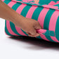 HUFT Pawsome Blossom Lounger Bed For Dog - Green & Pink - Heads Up For Tails