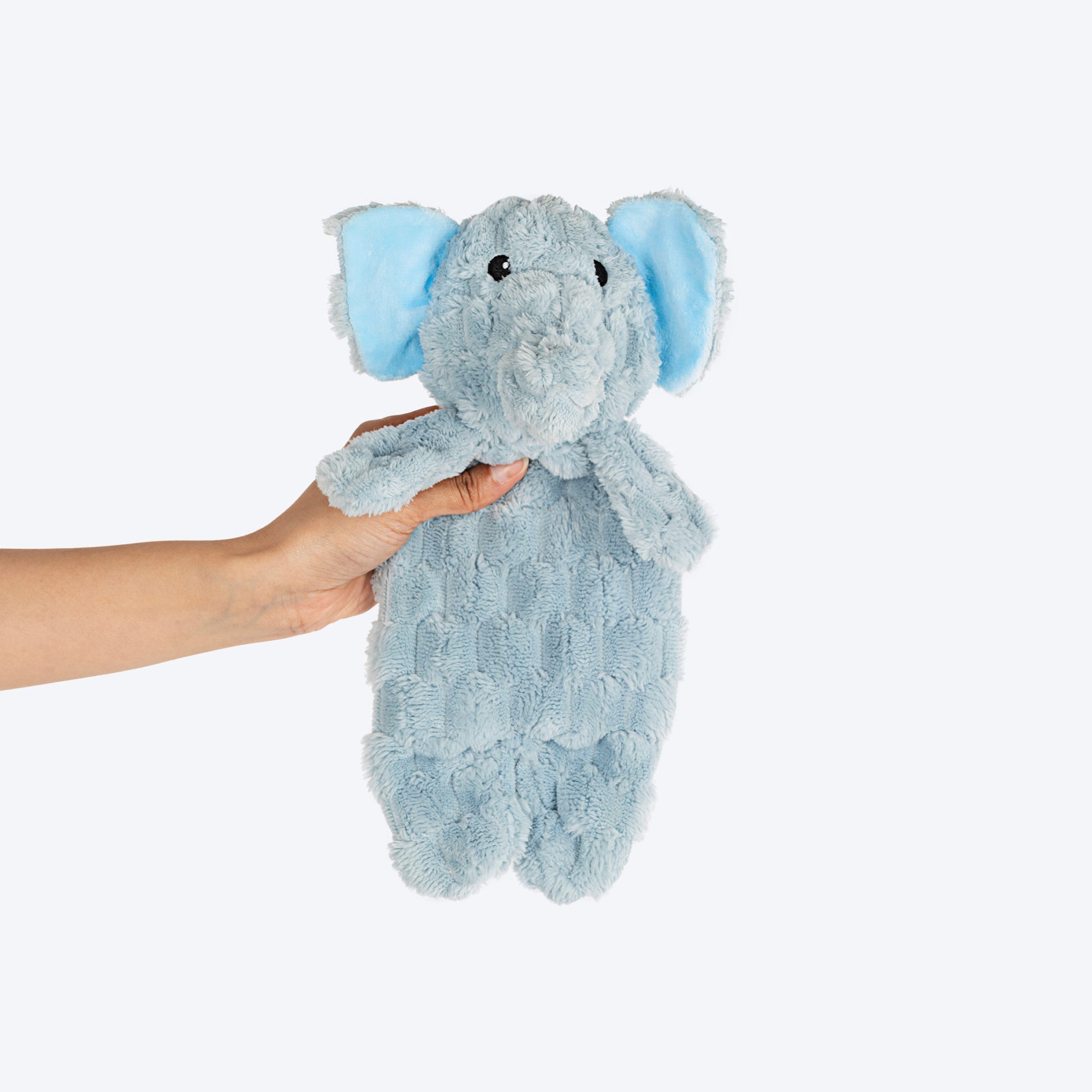 HUFT Crinkly Elly Plush Toy For Dog - Sky Blue - Heads Up For Tails