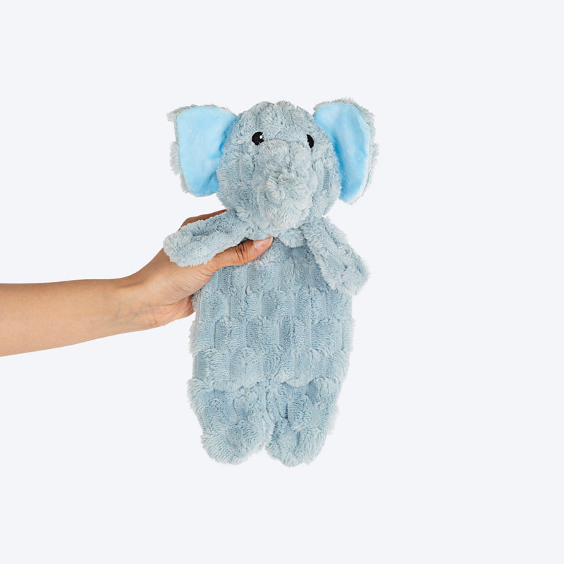 HUFT Crinkly Elly Plush Toy For Dog - Sky Blue - Heads Up For Tails