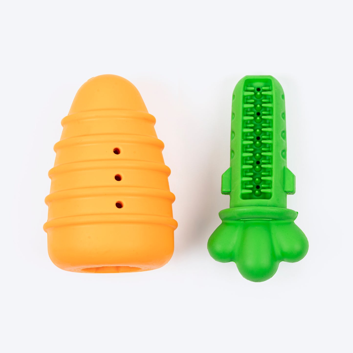 HUFT Chewtastic Fill-N-Fun Carrot Chew Toy For Dog - Orange & Green