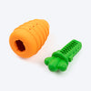 HUFT Chewtastic Fill-N-Fun Carrot Chew Toy For Dog - Orange & Green - Heads Up For Tails