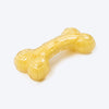 HUFT Chewtastic Chomp Champ Bone Chew Toy For Dog - Yellow - Heads Up For Tails
