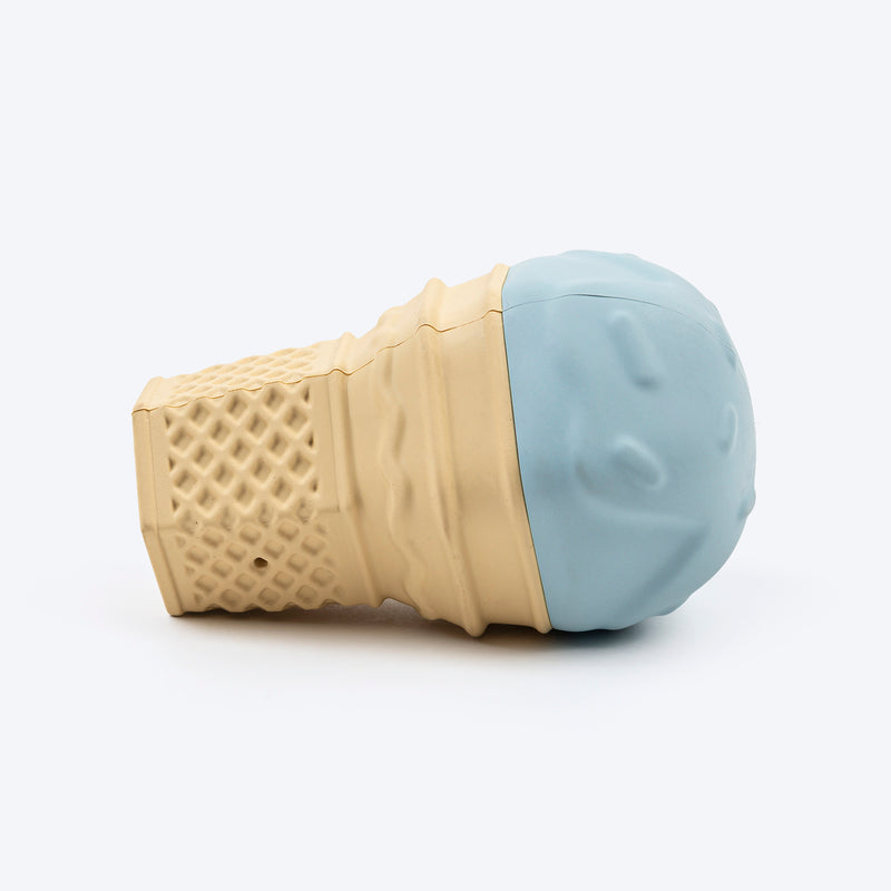 HUFT Chewtastic Swirly Scoop Chew Toy For Dog - Blue - Heads Up For Tails