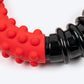 HUFT Chewtastic Ruff Ring Chew Toy For Dog - Red & Black