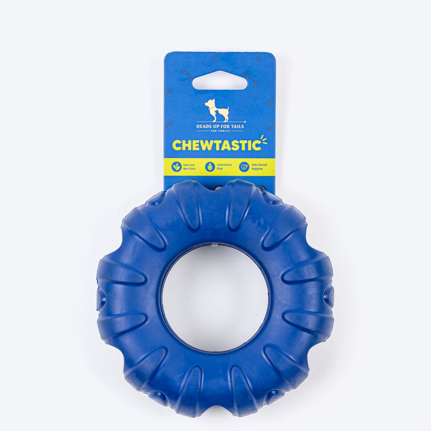 HUFT Chewtastic Roll-A-Tyre Chew Toy For Dog - Blue