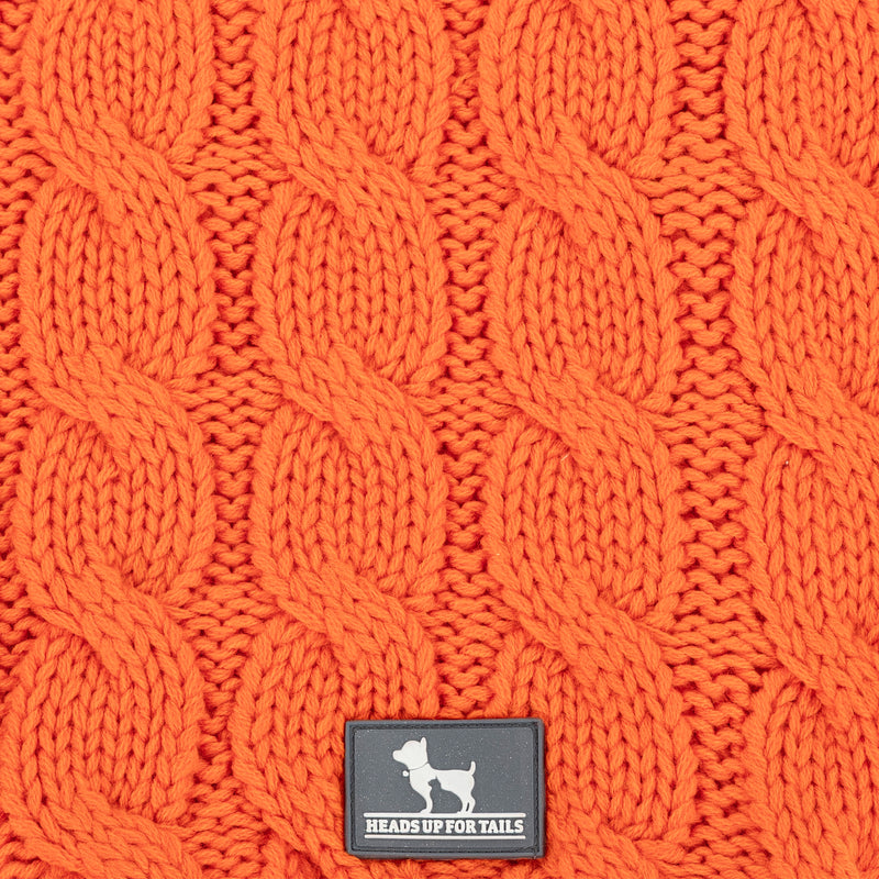 HUFT Toasty Knit Sweater For Cat - Orange