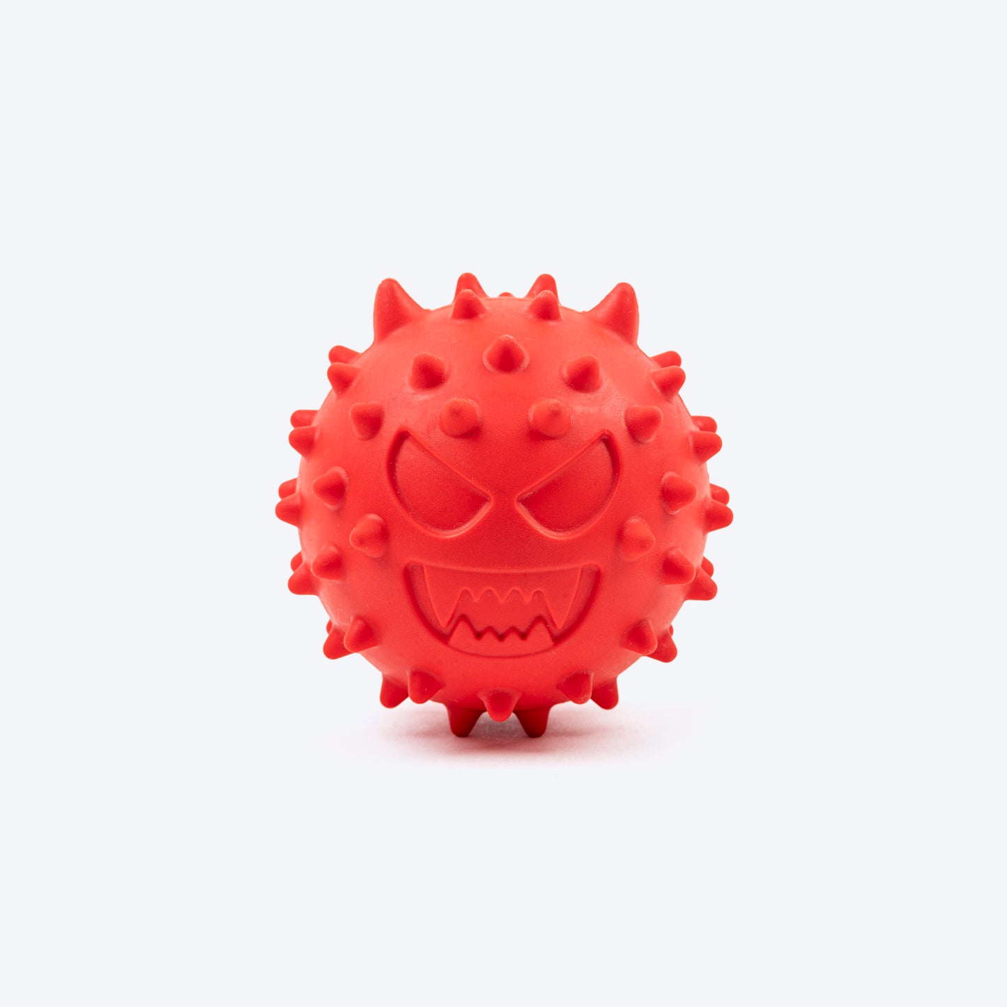HUFT Chewtastic Squeaky Monster Ball For Dog - Red