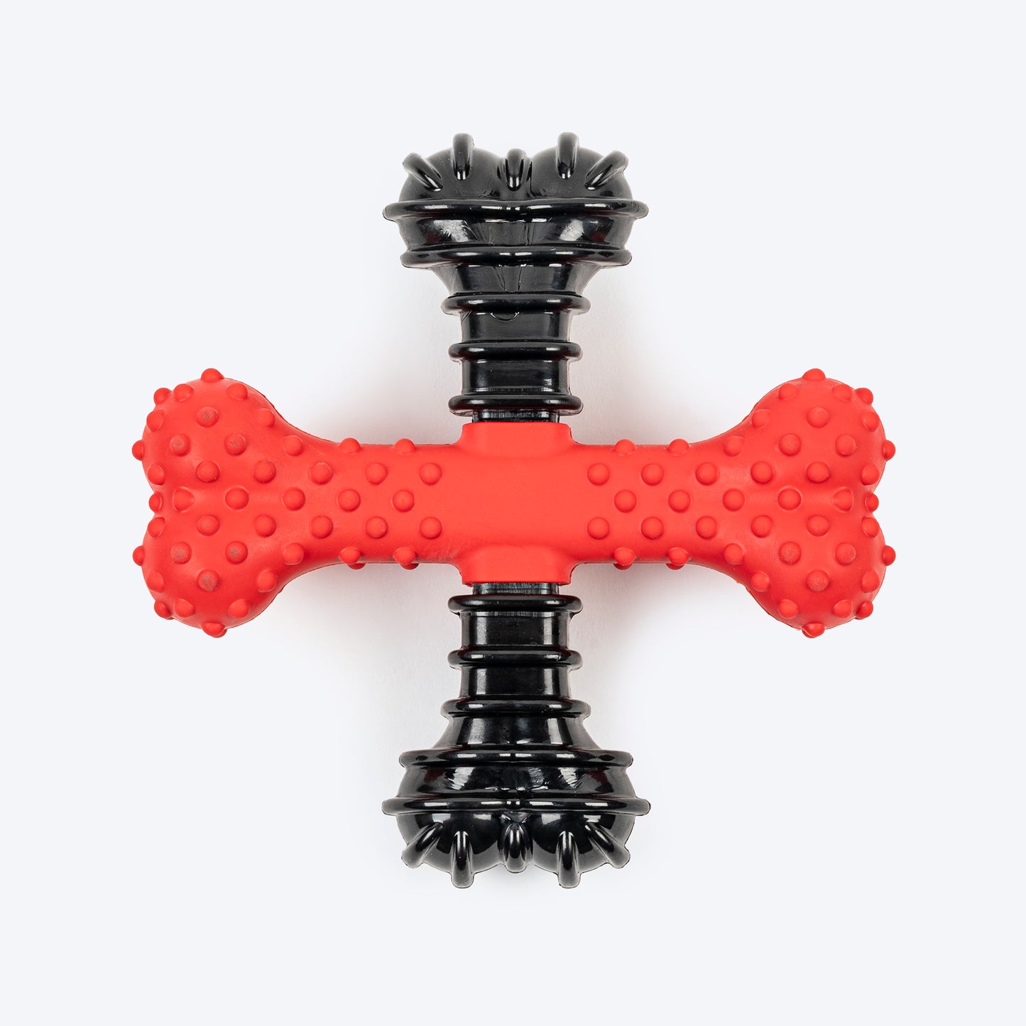 HUFT Chewtastic CrossBone Chew Toy For Dog - Red & Black