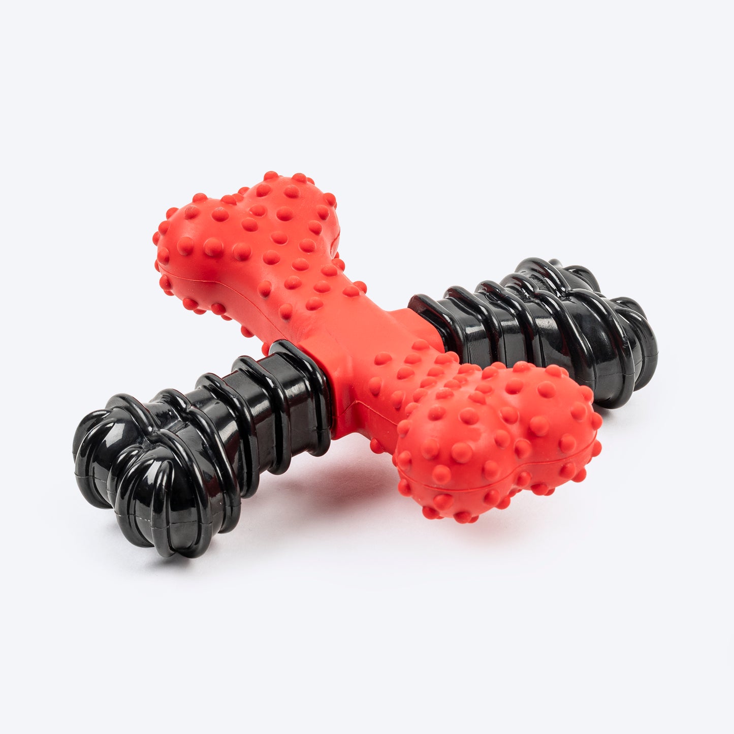 HUFT Chewtastic CrossBone Chew Toy For Dog - Red & Black