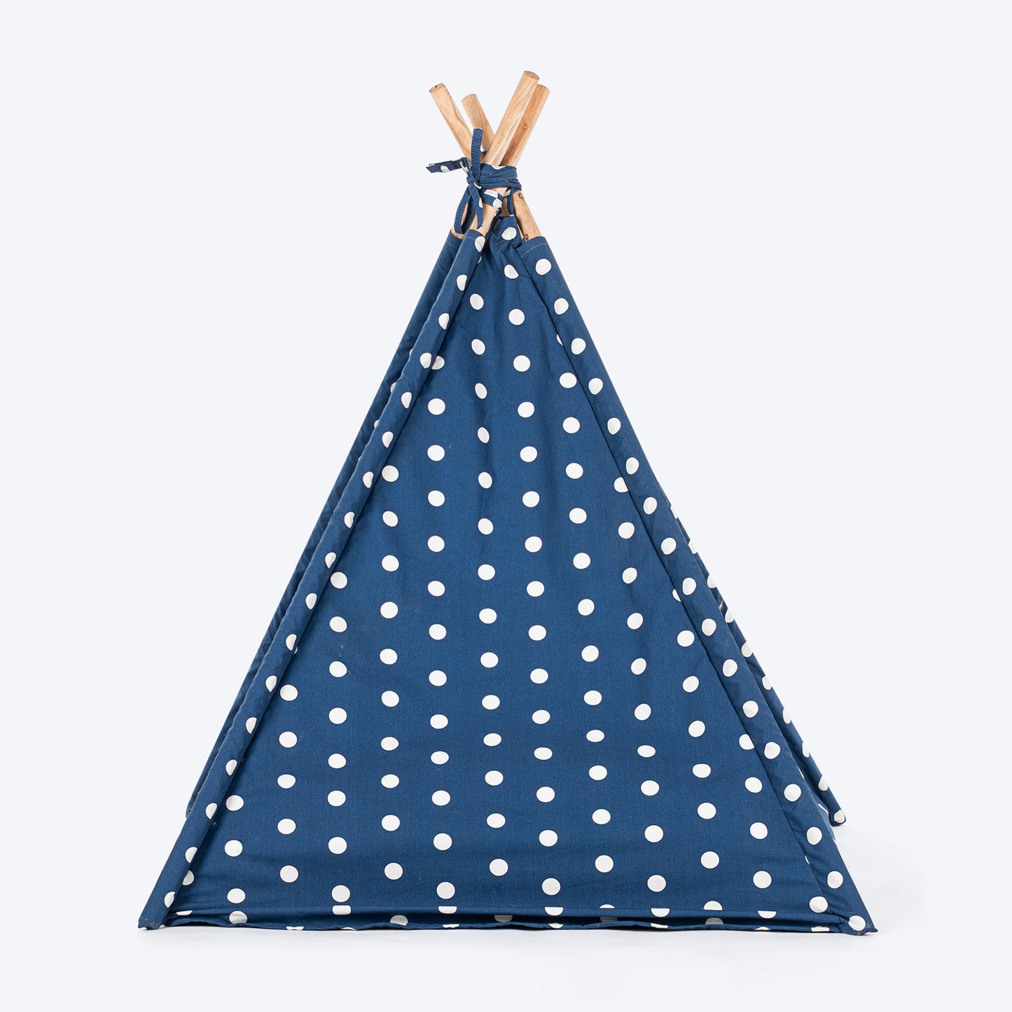 HUFT Personalised Polka Paws Teepee Tent Bed For Dog & Cat - Navy