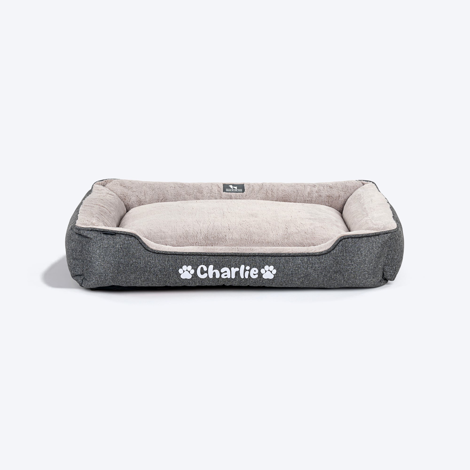 Dog bed with name best sale