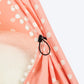 HUFT Personalised Polka Paws Teepee Tent Bed For Dog & Cat - Peach