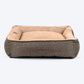 HUFT Personalised Furever Cosy Lounger Bed For Dog - Brown