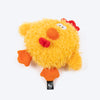 HUFT Miss Chicklet Squeaky Plush Toy For Dog - Yellow - Heads Up For Tails