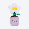 HUFT Dreamy Daisy Squeaky Plush Toy For Dog - Purple & White - Heads Up For Tails