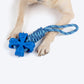 Dash Dog Power Tugger Rope Toy For Dog - Navy Blue & Turquoise_03