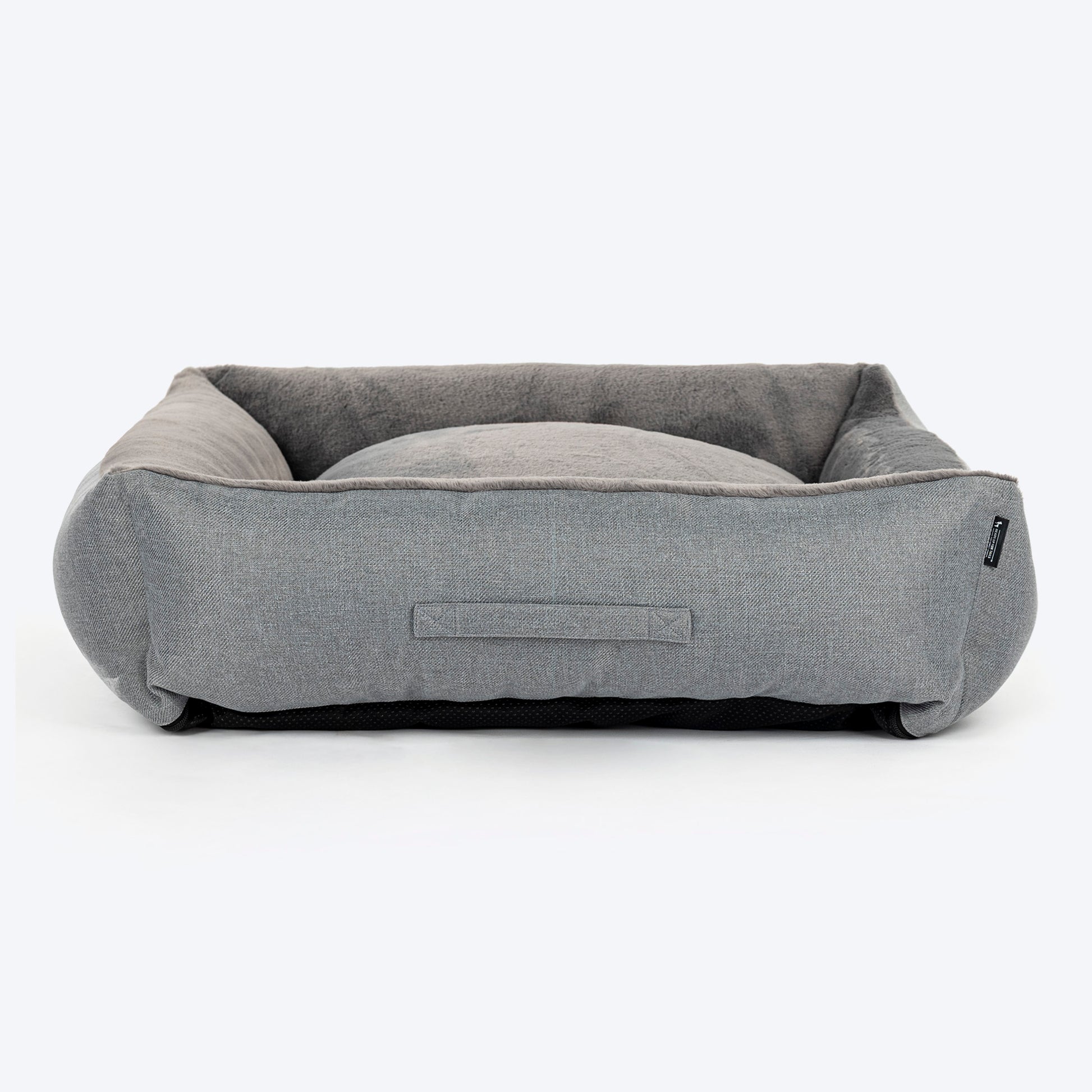 HUFT Furry Paradise Lounger Bed For Dog - Dark Grey - Heads Up For Tails
