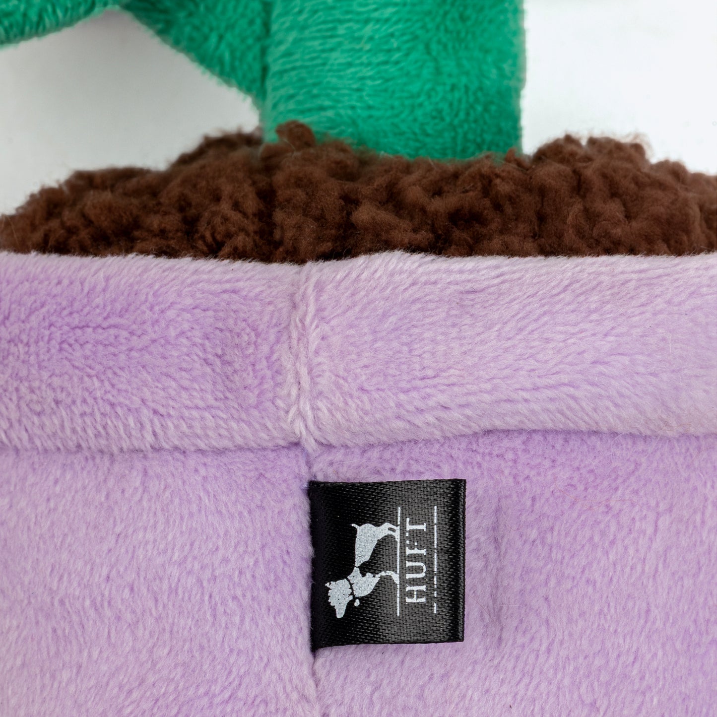 HUFT Dreamy Daisy Squeaky Plush Toy For Dog - Purple & White