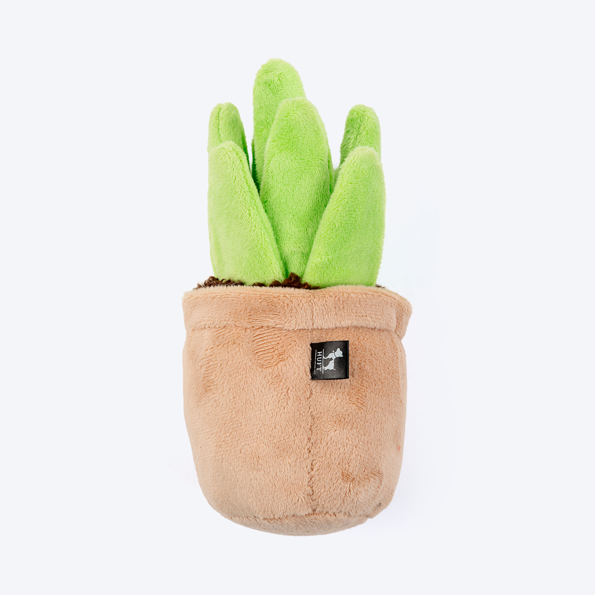 HUFT Evergreen Plant Squeaky Plush Toy For Dog - Brown & Green - Heads Up For Tails