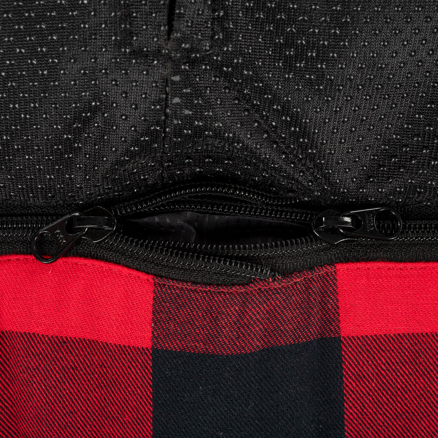 HUFT Personalised Checkered Cuddle Lounger Bed For Dog - Red & Black