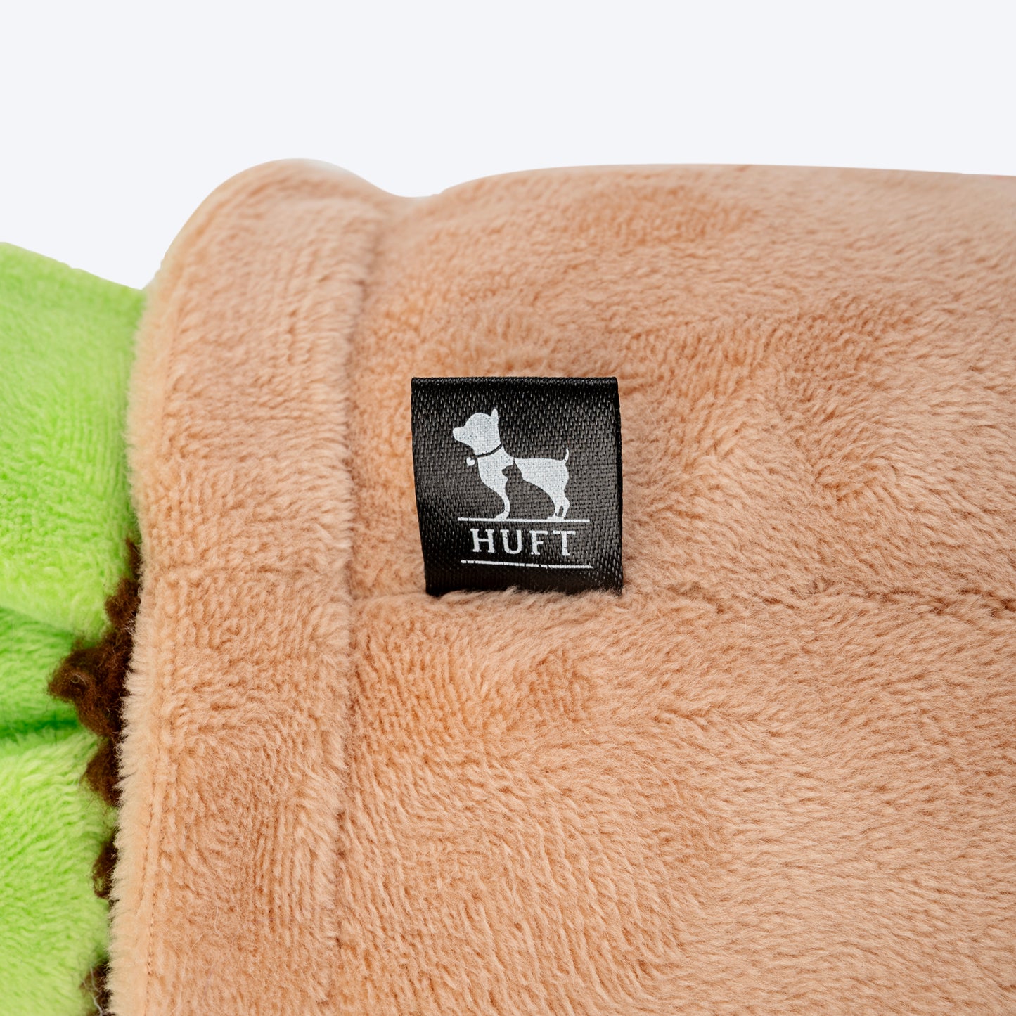 HUFT Evergreen Plant Squeaky Plush Toy For Dog - Brown & Green