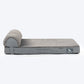 HUFT Made To Order Furry Orthopaedic Dog Bed - Dark Grey