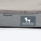 HUFT Made To Order Furry Orthopaedic Dog Bed - Dark Grey